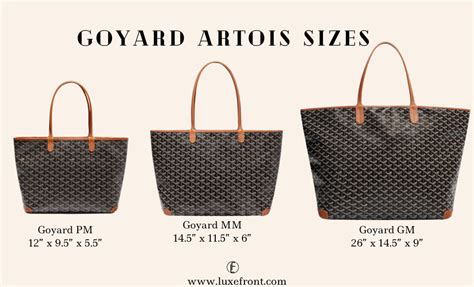 goyard belvedere pm japan price|goyard artois pm size.